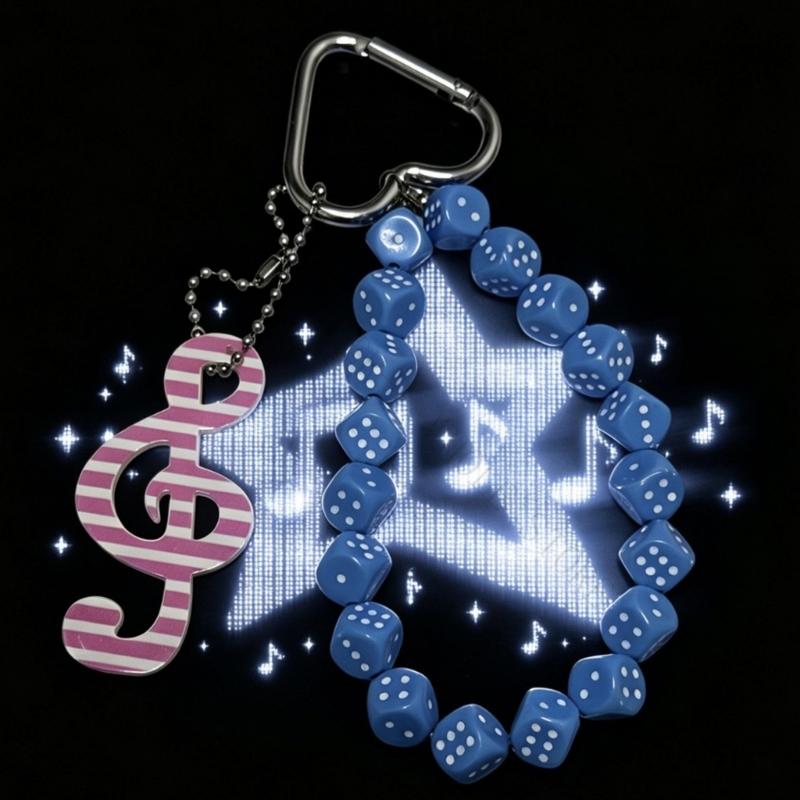 Phone Accessories For Teens - R7UF Portachiavi con nota musicale con