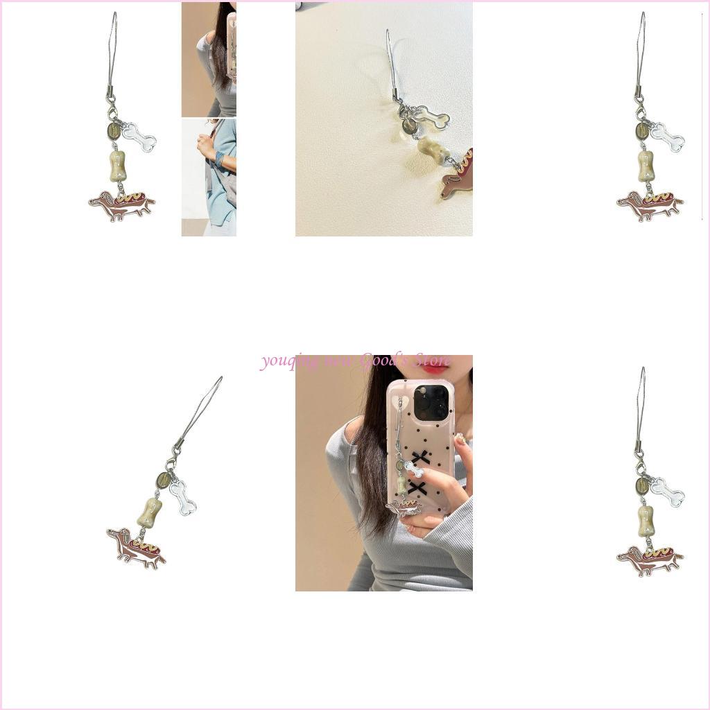 Phone Accessories For Teens - 57QA Portachiavi con cucciolo bassotto per