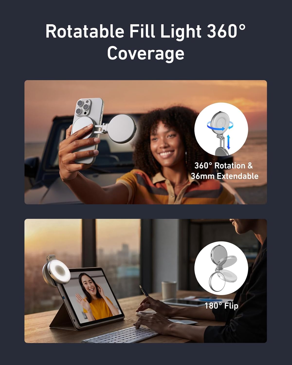 Kit Luce Magnetica per Selfie  - Phone Accessories Kit recensione e prezzo