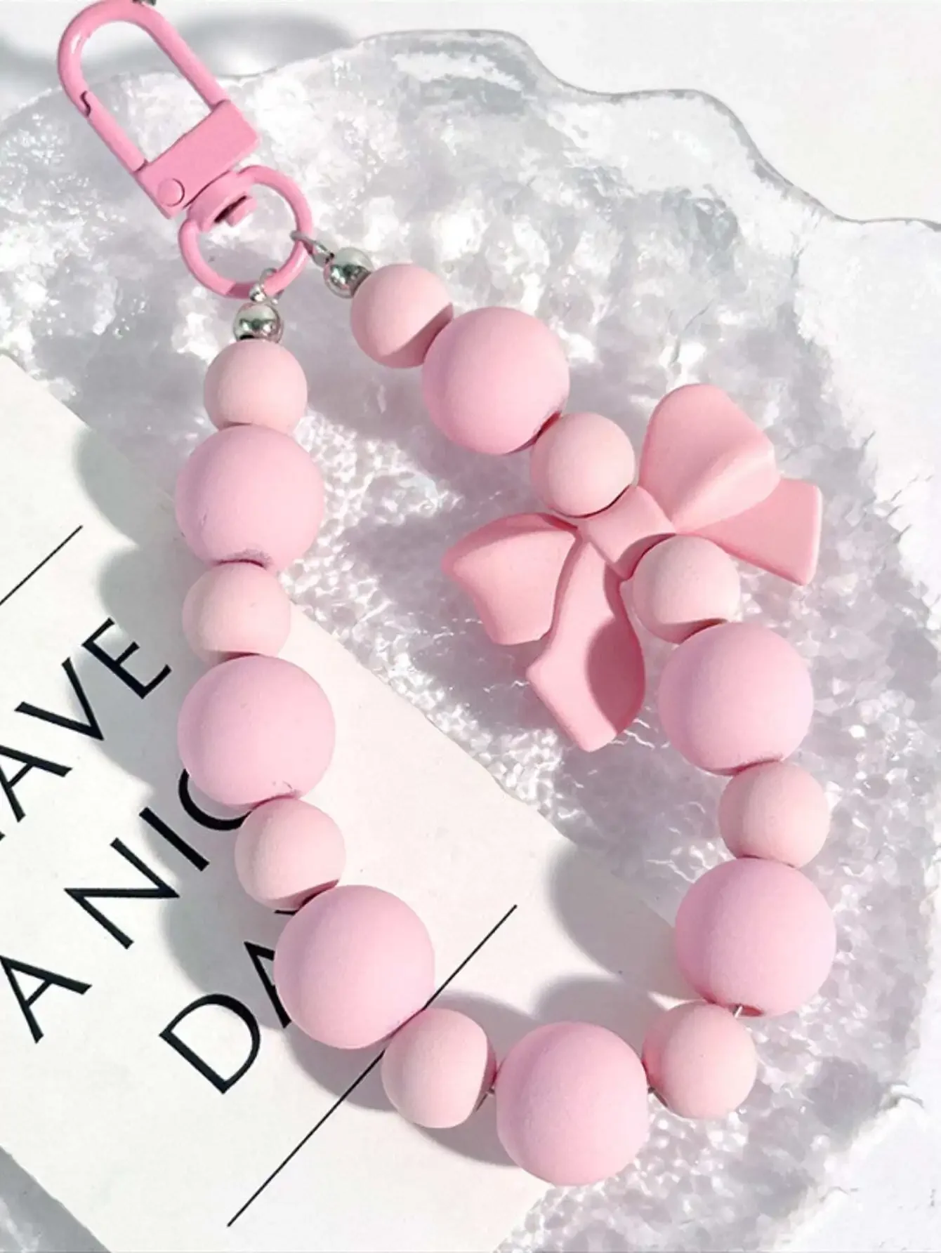 1 pz Portachiavi Rosa con Fioc - Phone Accessories For Teens recensione e prezzo