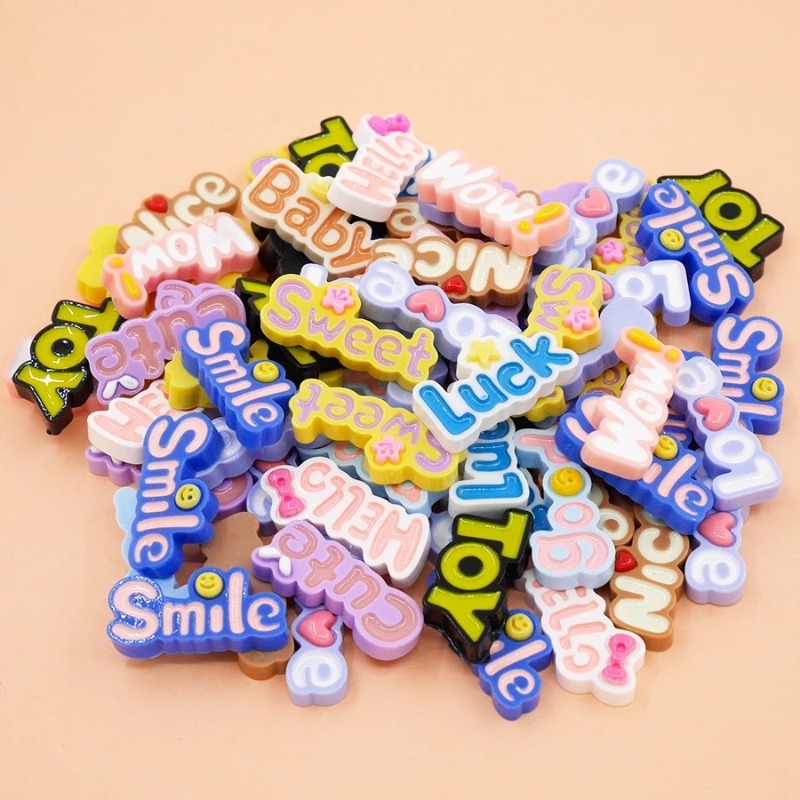 10Pcs Cute Flat Back Wow Luck  - Phone Accessories Baby recensione e prezzo